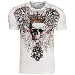 Baxboy T-Shirt Baxboy Totenkopf T-Shirt günstig online kaufen