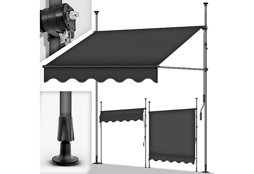 tillvex Klemmmarkise tillvex Balkonmarkise Markise Klemmmarkise Sonnenmarki günstig online kaufen