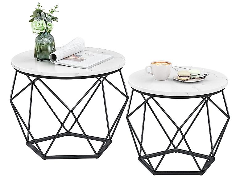 VASAGLE Couchtisch (2er Set), Beistelltisch, abnehmbare günstig online kaufen