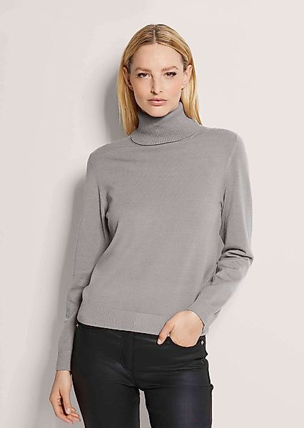 MADELEINE Strickpullover Schmaler Feinstrickpullover Schmaler Rollkragenpul günstig online kaufen