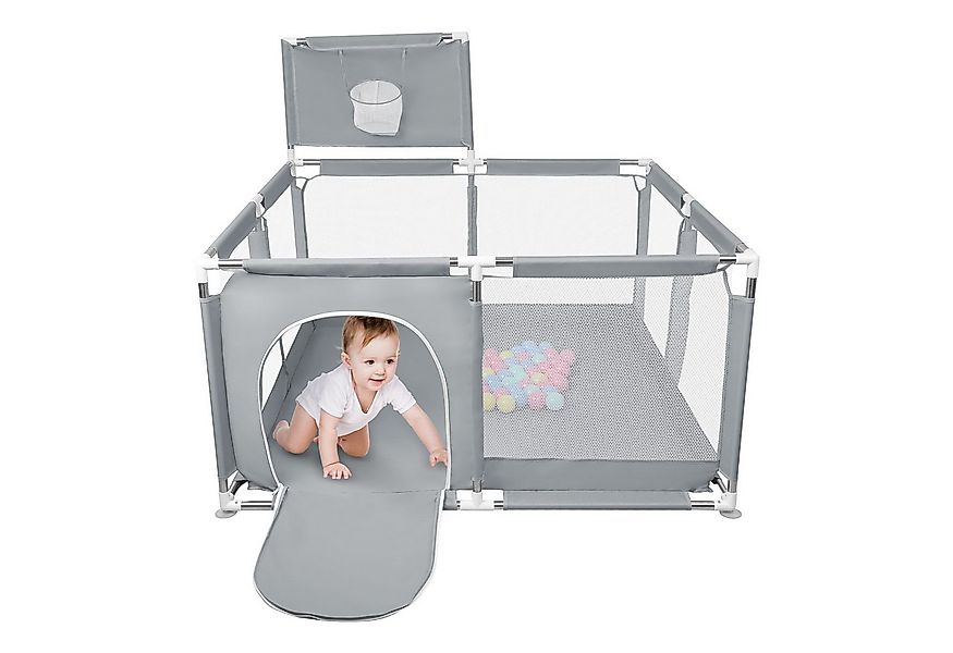 JEOBEST Laufstall Laufstall Baby 126x66cm Laufgitter baby Kinder laufgitter günstig online kaufen