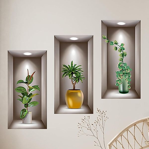 ZEUOPQ Wandsticker Wandsticker Wandtattoo Wohnzimmer Vasen, günstig online kaufen