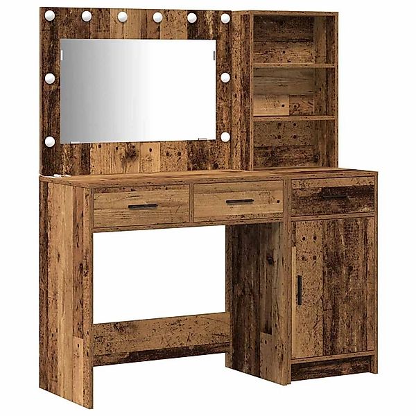 vidaXL Schminktisch 2-Tlg Braun 78,5 x 41 x 135 cm Holzwerkstoff 3334270 günstig online kaufen