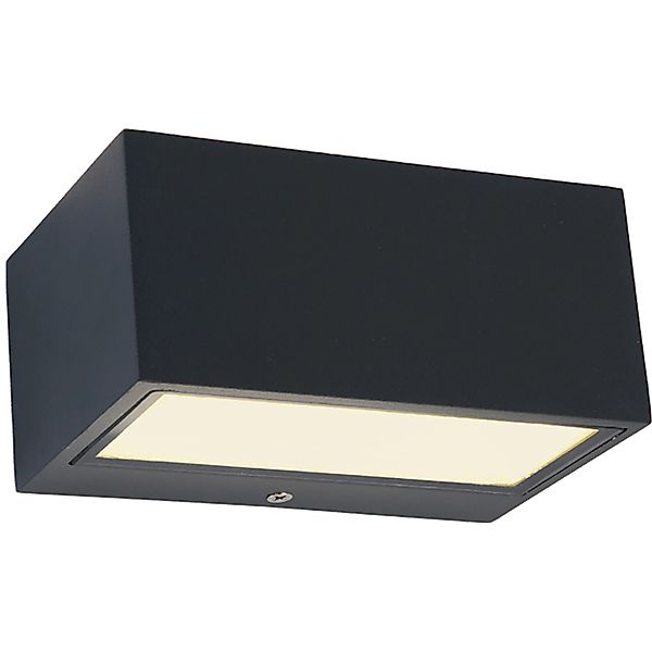 Außenwandlampe Gemini eckig anthrazit 16cm 3.000K günstig online kaufen