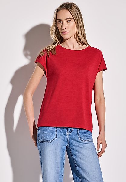 STREET ONE T-Shirt mit Spitzendetail günstig online kaufen