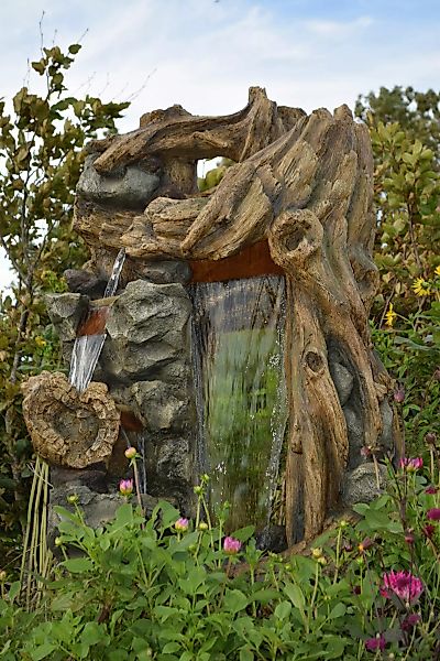 AcquaArte Gartenbrunnen "Wasserfall SARTENE", Komplettset mit LED-Beleuchtu günstig online kaufen