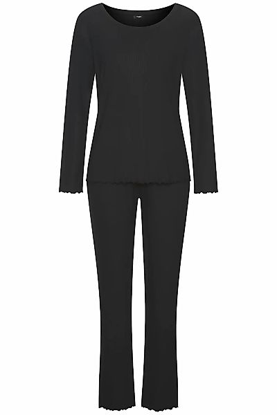 Vivance Dreams Pyjama, mit süßem Babylock-Saum günstig online kaufen