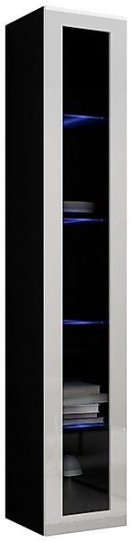 99rooms Vitrine Vago Glas 180 cm (Hängevitrine, Wohnmöbel) Design günstig online kaufen