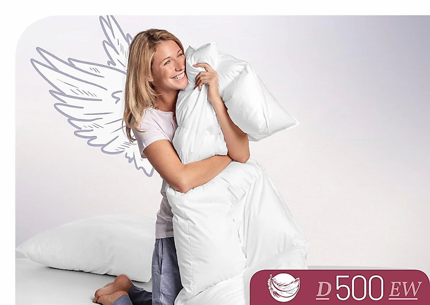 Schlafstil Daunenbettdecke "D500" extrawarm Füllung 100Daunen 1 Stk. tlg. h günstig online kaufen
