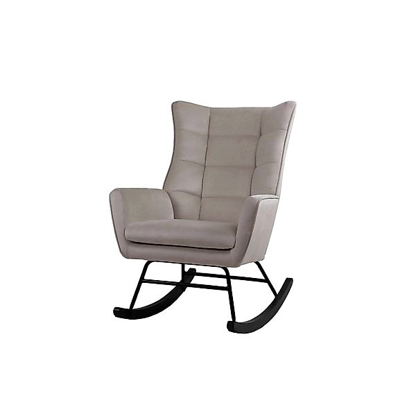 MeGusta Moderner Stuhl Schaukelstuhl Braun Polsterstuhl Esszimmerstuhl mit günstig online kaufen