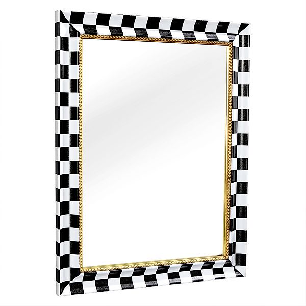 riess-ambiente Wandspiegel CHESS 80cm schwarz / günstig online kaufen