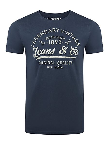 riverso T-Shirt Herren Printshirt RIVLeon Regular günstig online kaufen
