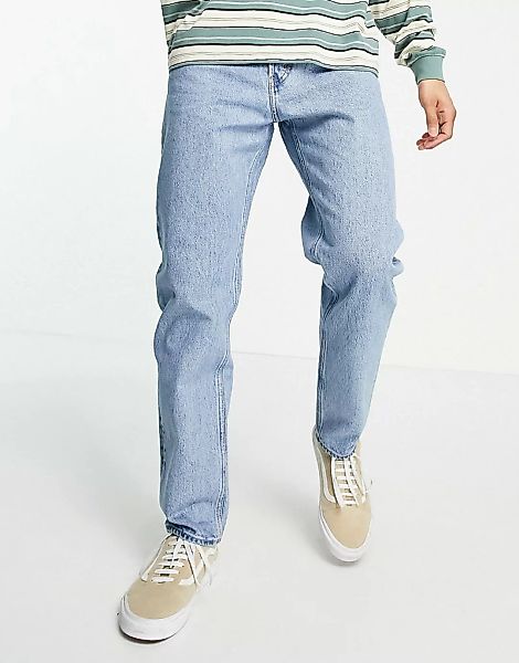 Weekday – Barrel – Jeans Stiftblau günstig online kaufen