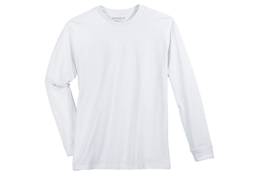 redfield Langarmshirt Redfield Langarmshirt Harvey Übergröße weiß günstig online kaufen