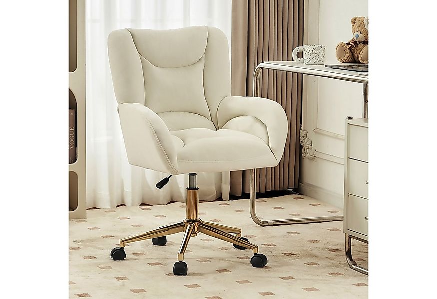 STILVORA Stuhl mit goldenen Beinen,Bürostuhl Ankleidestuhl aus Samtstoff,El günstig online kaufen
