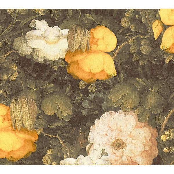 Bricoflor Blumen Tapete Gemalt Vintage Blumentapete in Rosa Grau für Esszim günstig online kaufen