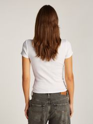 Tommy Jeans T-Shirt TJW SLIM BUTTON günstig online kaufen