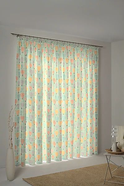 Adam Vorhang »Balloons« Kräuselband 1 Stk. tlg. aus 100% Bio-Baumwolle günstig online kaufen