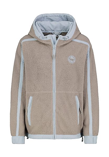 SUBLEVEL Fleecejacke Damen Teddyfleecejacke mit Kontraststreifen günstig online kaufen