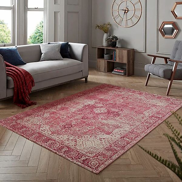 FLAIR RUGS Teppich »Antique Vintage-Muster,« rechteckig 4 mm Höhe Chenille günstig online kaufen
