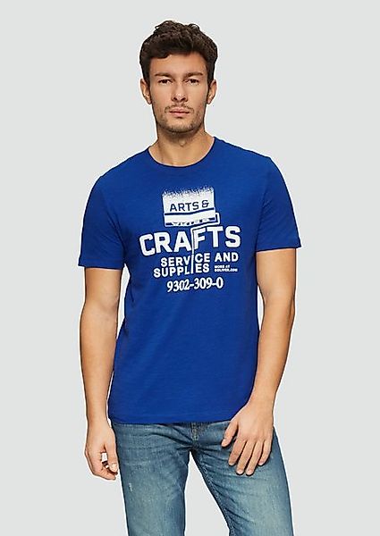 s.Oliver Kurzarmshirt Baumwoll-T-Shirt mit Frontprint und günstig online kaufen