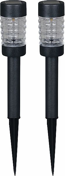 LUXFORM Gartenleuchte »Solar-Gartenleuchten - Rennes - 3 St - Anthrazit«, L günstig online kaufen