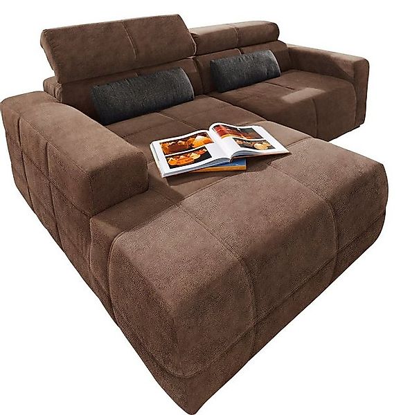 DOMO collection Ecksofa Brandon Sitzbelastung 140 kg, kleine Ausführung B/T günstig online kaufen