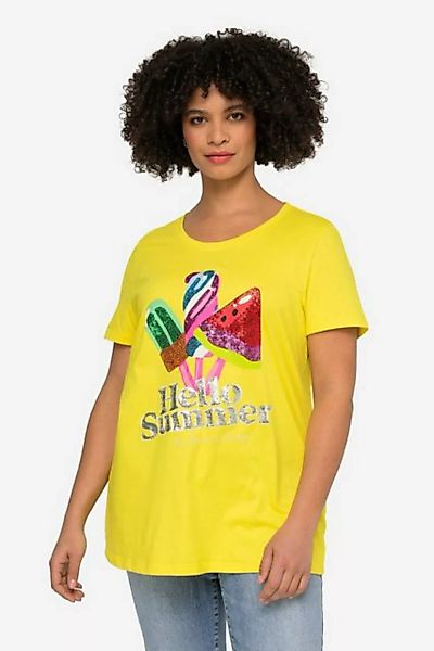 Angel of Style Rundhalsshirt T-Shirt Eis am Stiel mit Schriftzug Rundhals günstig online kaufen