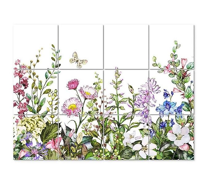 K&L Wall Art Fliesenaufkleber selbstklebend Wandschutz Sticker Sommerwiese günstig online kaufen