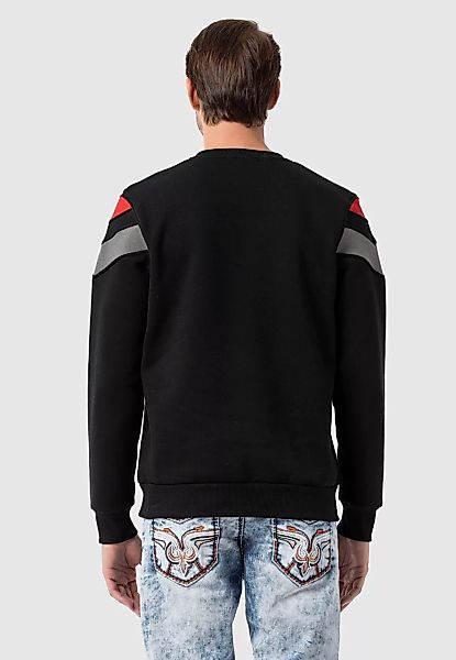Cipo & Baxx Sweatshirt "Sweatshirts", (1 tlg.), mit modernem Streifen-Desig günstig online kaufen