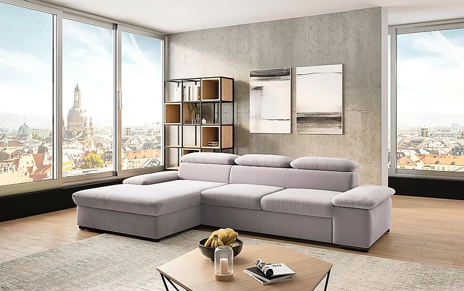 sit&more Ecksofa »Alcudia L-Form«, wahlweise mit Bettfunktion günstig online kaufen