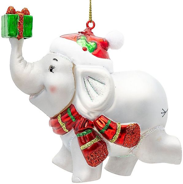 SIKORA Christbaumschmuck Elefant besondere Weihnachtskugel Glas Anhänger – günstig online kaufen