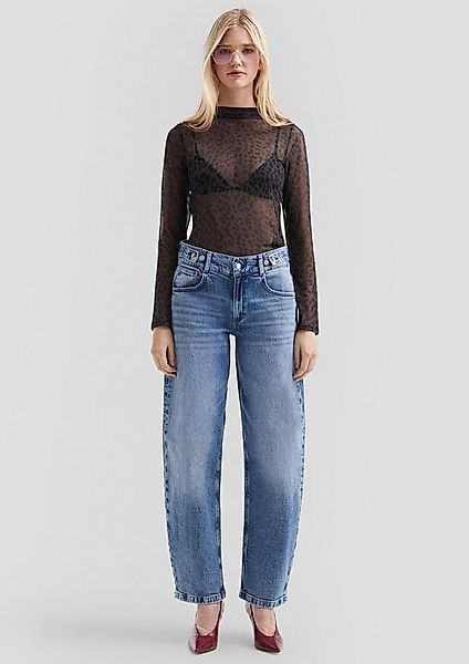 QS Weite Jeans Jeans-Hose Jeans Baggy / Relaxed Fit / Mid Rise / Barrel Leg günstig online kaufen