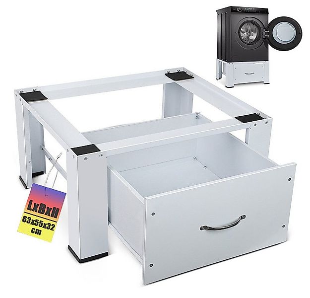 XERSEK Waschmaschinenuntergestell 63cm Waschmaschinen Untergestell aus Hoch günstig online kaufen