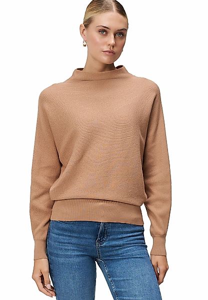 Zero Strickpullover "Damen Pullover strukturiert mit Stehkragen" 1 Stk. tlg günstig online kaufen
