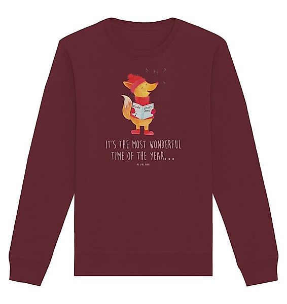 Mr. & Mrs. Panda Longpullover Fuchs Sänger Größe M - Burgundy - Geschenk, W günstig online kaufen