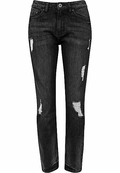 URBAN CLASSICS Stoffhose "Urban Classics Damen Ladies Cut Knee Pants" günstig online kaufen