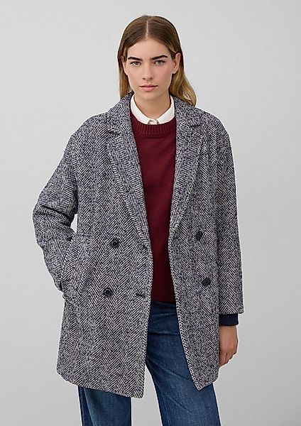 s.Oliver Funktionsmantel Outdoor-Mantel Wollmixmantel mit Reverskragen und günstig online kaufen