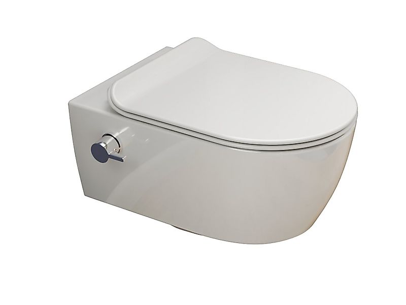 SSWW Dusch-WC mit Softclose WC-Sitz Tiefspül-WC spülrandloses WC Taharet, w günstig online kaufen