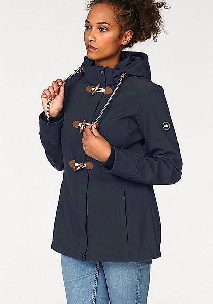 Polarino Softshelljacke mitKapuze für Übergangszeiten, atmungsaktiv, winddi günstig online kaufen