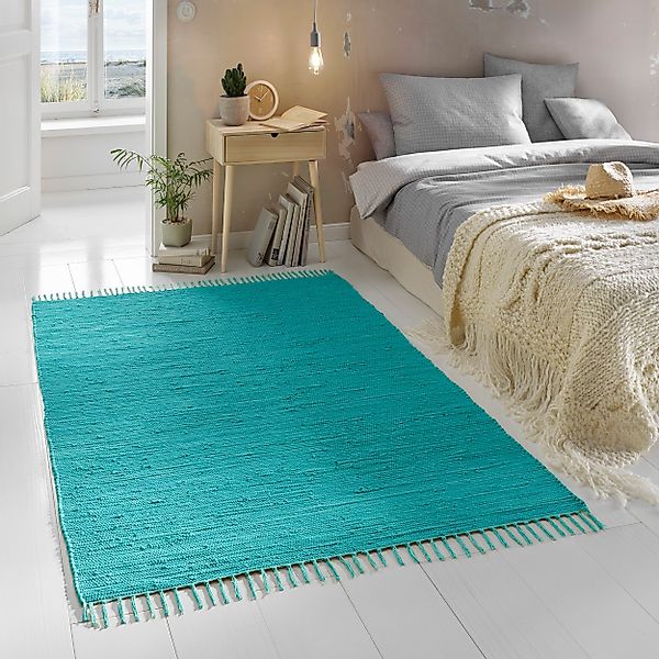 TaCa Home Teppich Handweb Flicken-Teppich Fleckerl, günstig online kaufen