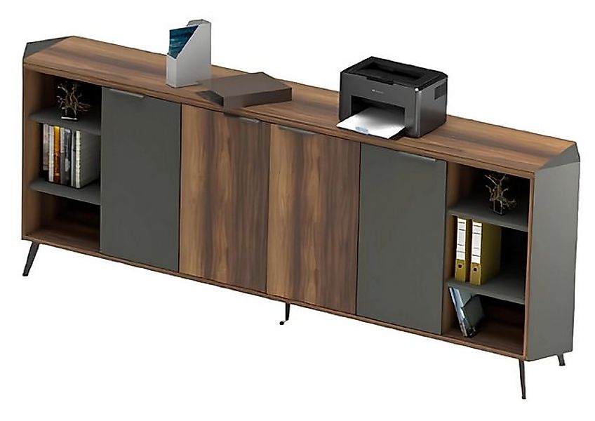 JVmoebel Aktenschrank Braun Aktenschrank Schrank Office Sideboard Ablagekom günstig online kaufen