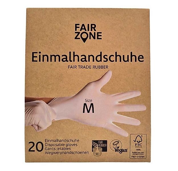 Fair Zone Einweghandschuhe Einmalhandschuhe - Größe M 20Stk. günstig online kaufen