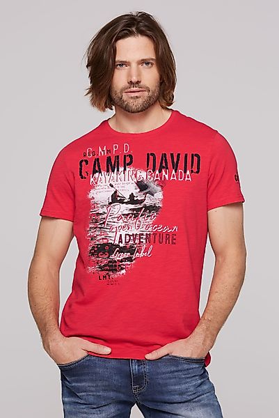 CAMP DAVID T-Shirt mit großem Logoprint günstig online kaufen