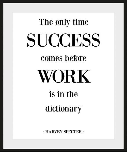 queence Bild "SUCCESS BEFORE WORK", (1 St.) günstig online kaufen