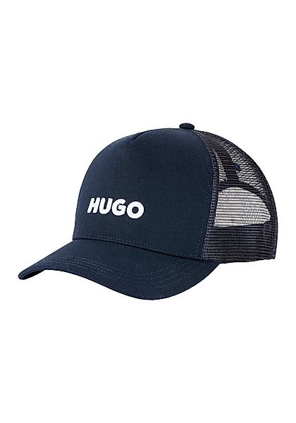 HUGO Fitted Cap Marsel-Trucker aus Twill & Mesh mit 3D Logostickerei, unise günstig online kaufen