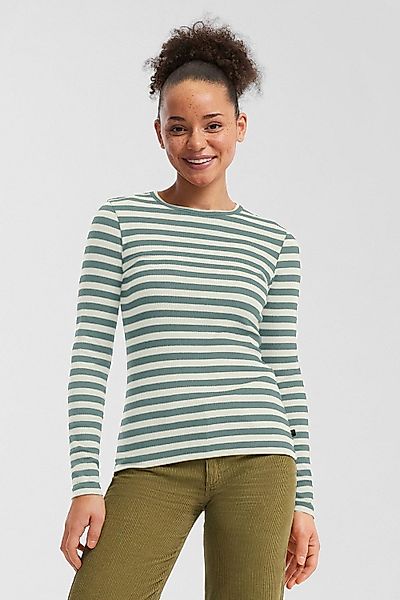 QS Longsleeve Longsleeve gerippt, Slim Fit, günstig online kaufen