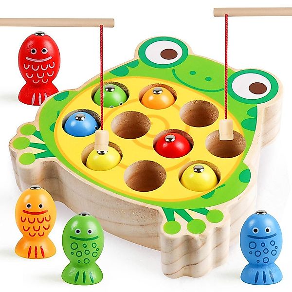 CLTYQ Lernspielzeug Montessori Angelspiel aus Holz günstig online kaufen