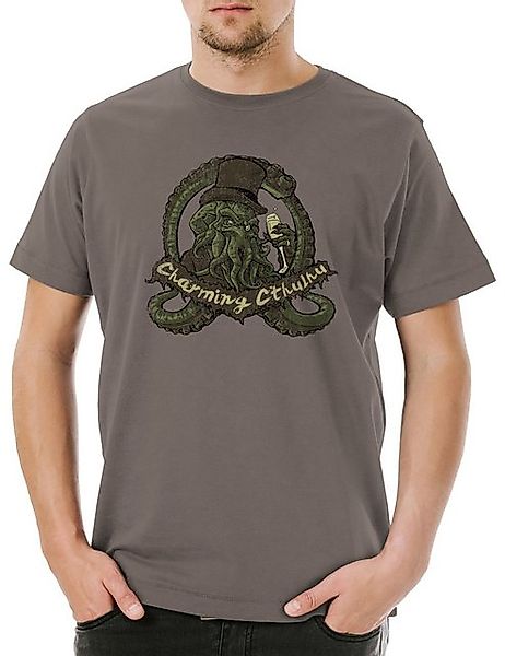 Urban Backwoods Print-Shirt Vintage Charming Cthulhu Herren T-Shirt Cthulhu günstig online kaufen