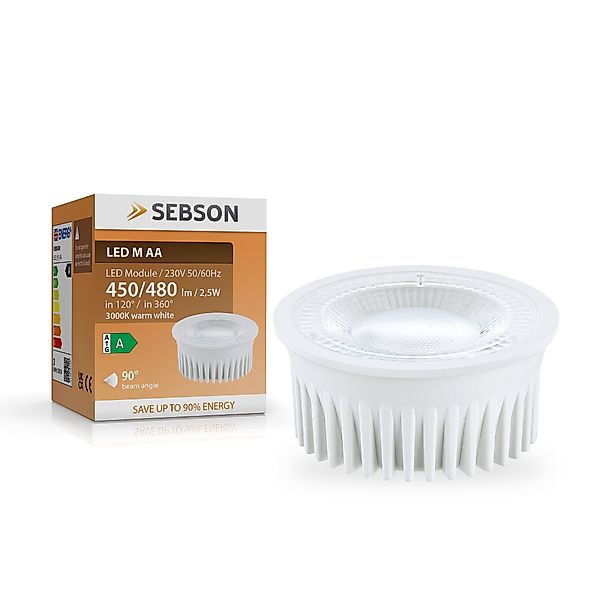 SEBSON LED-Leuchtmittel LED Modul 2,5W Klasse günstig online kaufen